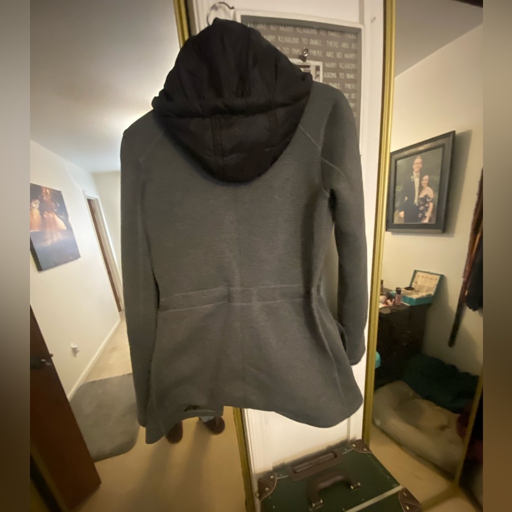 Dark grey and black jacket